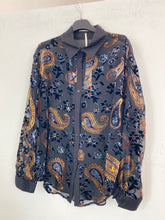 Camicia velata con paisley 76068